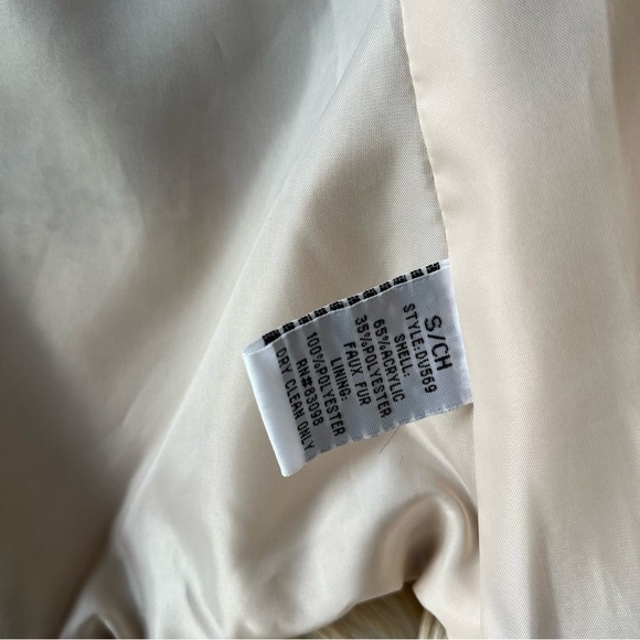 Ci Sono by Cavalini Faux Fur Vest in Brown and Cream Festivalware Boho - Picture 5 of 6